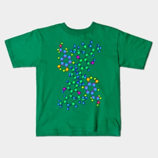 Dopamine & THC Molecules: Ease & Forgetting Kids T-Shirt